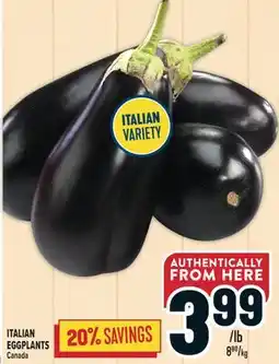 Marché Adonis ITALIAN EGGPLANTS offer