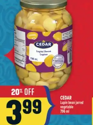 Marché Adonis CEDAR Lupin bean jarred vegetable offer