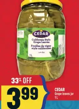 Marché Adonis CEDAR Grape leaves jar offer