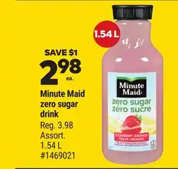 Giant Tiger Minute Maid zero sugar drink offer