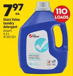 Giant Tiger Giant Value laundry detergent offer