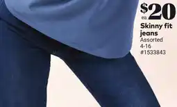 Giant Tiger Skinny fit jeans offer