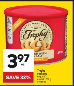 Giant Tiger Trophy cashews offer