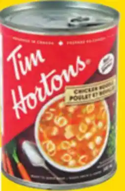 Giant Tiger Tim Hortons canned soup offer