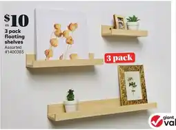 Giant Tiger 3 pack floating shelves offer
