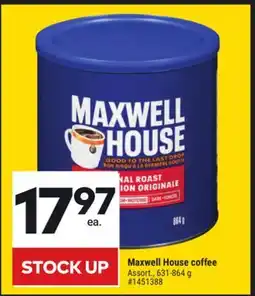 Giant Tiger Maxwell House coffee offer