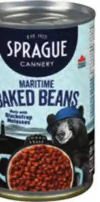 Giant Tiger Sprague canned beans offer