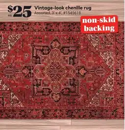 Giant Tiger Vintage-look chenille rug offer