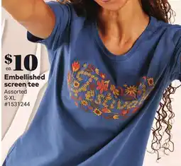 Giant Tiger Embellished screen tee offer