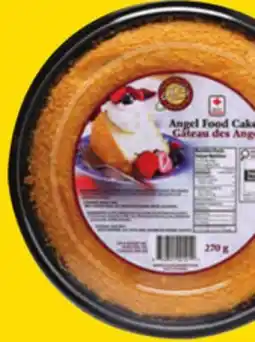 Giant Tiger Gala Bakery angel food cake or mini angel food cakes offer