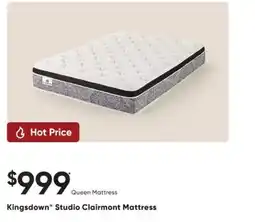 Sleep Country Kingsdown Studio Clairmont Mattress offer
