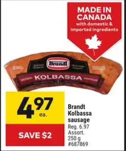 Giant Tiger Brandt Kolbassa sausage offer