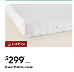 Sleep Country Bloom Mattress Topper offer