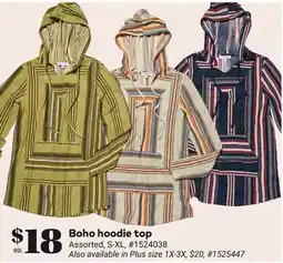 Giant Tiger Boho hoodie top offer