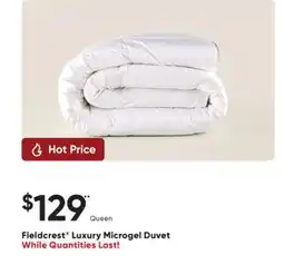 Sleep Country Fieldcrest Luxury Microgel Duvet offer