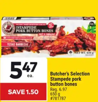 Giant Tiger Butcher's Selection Stampede pork button bones offer