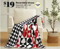 Giant Tiger Reversible throw offer