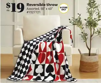 Giant Tiger Reversible throw offer