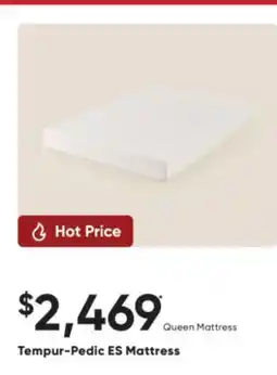 Sleep Country Tempur-Pedic ES Mattress offer