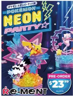 Showcase Re-Ment POKÉMON NEON PARTY offer
