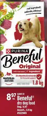 Giant Tiger Beneful dry dog food offer