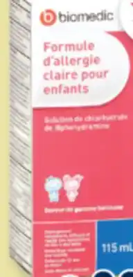 Familiprix BIOMEDIC, Children's clear allergy formula, 115 ml offer