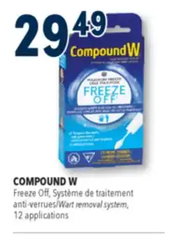 Familiprix COMPOUND W, Freeze Off, Wart removal system, 12 applications offer