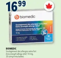 Familiprix BIOMEDIC, Extra strength allergy relief, 10 mg, 30 tablets offer