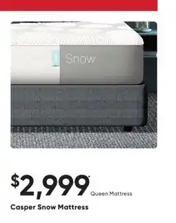 Sleep Country Casper Snow Mattress offer