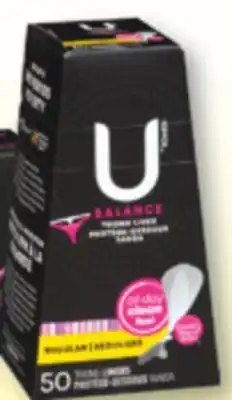 Familiprix U by Kotex Balance thong liner regular 50un offer