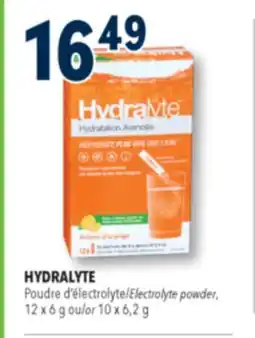 Familiprix HYDRALYTE, Electrolyte powder, 12 x 6 g or 10 x 6,2 g offer