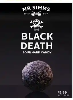 Showcase MR SIMMS SWEET SHOP BLACK DEATH SOUR HARD CANDY offer