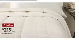 Sleep Country LuxeSilk Duvet offer