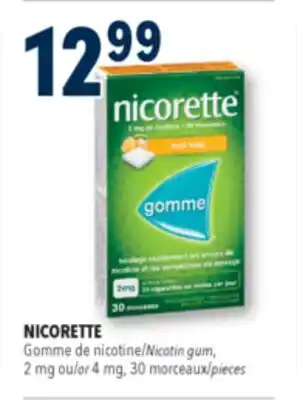 Familiprix NICORETTE, Nicotin gum, 2 mg or 4 mg, 30 pieces offer