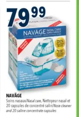 Familiprix NAVÄGE, Nasal care, Nose cleaner and 20 saline concentrate capsules offer