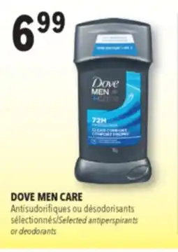 Familiprix DOVE MEN CARE, Selected antiperspirants or deodorants offer