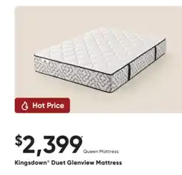 Sleep Country Kingsdown Duet Glenview Mattress offer