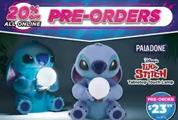 Showcase PALADONE Disney Lilo & Stitch Table Touch Lamp offer