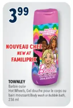 Familiprix BARBIE or HOT WHEELS, Body wash or bubble bath, 236 ml offer