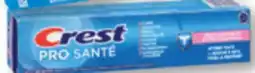 Familiprix Crest Pro-Health sensitive & enamel shield toothpaste 130ml offer