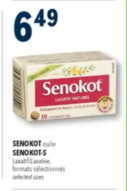 Familiprix SENOKOT Laxative, selected sizes offer