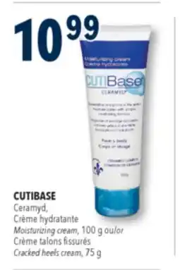 Familiprix CUTIBase, Ceramyd, Crème hydratante 100 g ou Crème talons fissurés, 75 g offer