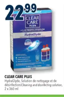 Familiprix CLEAR CARE PLUS, HydraGlyde, Cleaning and disinfecting solution, 2 x 360 ml offer