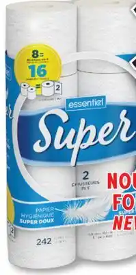 Familiprix ESSENTIEL, Bathroom tissue double rolls offer