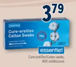 Familiprix ESSENTIEL, Cotton swabs, 400 units offer