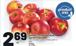 Metro POMMES CORTLAND, MCINTOSH, SPARTAN, EMPIRE offer