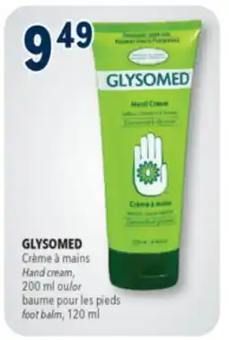 Familiprix GLYSOMED, Foot balm, 120 ml or hand cream, 200 ml offer