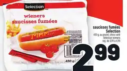 Metro SAUCISSES FUMÉES SELECTION | SELECTION WIENERS offer