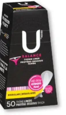 Familiprix U by KOTEX Selected tampons, liners or pads offer
