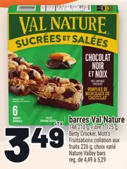 Metro BARRES VAL NATURE | NATURE VALLEY BARS offer